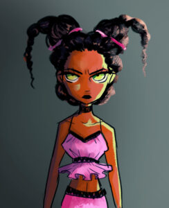 nisha in cool outfit