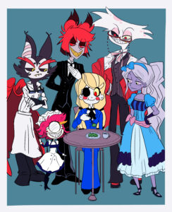 hazbin characters if they were in black butler